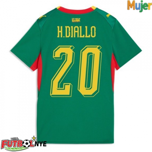 Camiseta Senegal Habib Diallo #20 Visitante Equipación para mujer Mundial 2026 manga corta